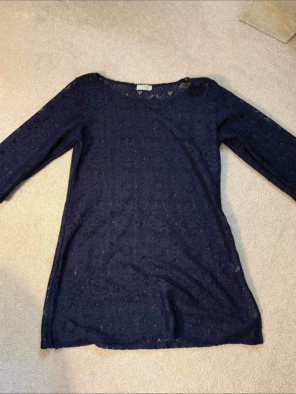 J Valdi navy swim coverup size M